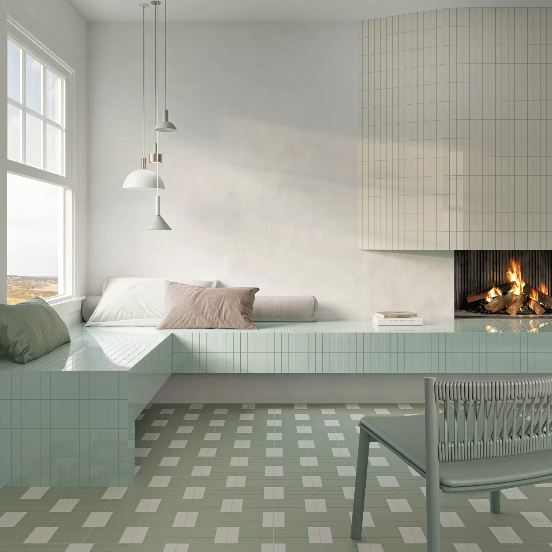 Amb01_Celadon Gloss, Kale, Tundra & Tundra Gloss